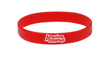 AA Branded Red Wristbands - 100 Pack