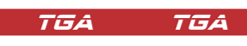 TGA Golf Branded Red Wristbands - 100 Pack